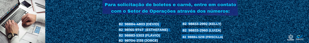 Banner contatos do setor de operações